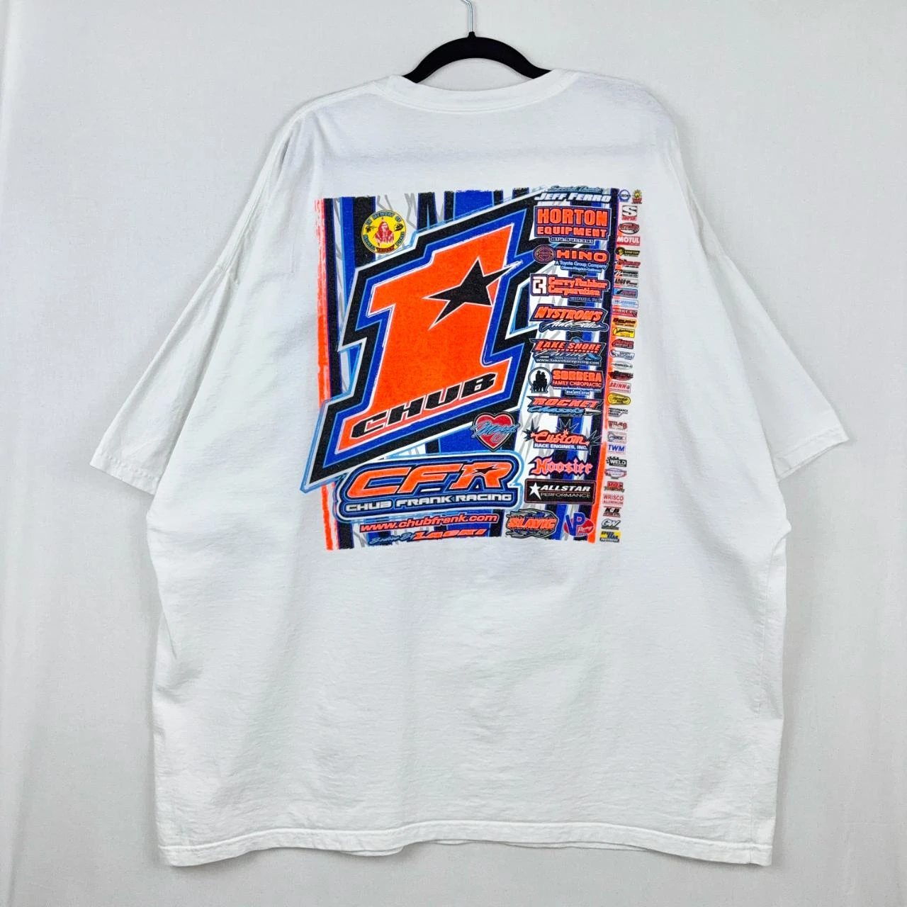 Chub Frank CFR Racing Grafisch T-shirt Wit 3XL Nascar Core – photo 2